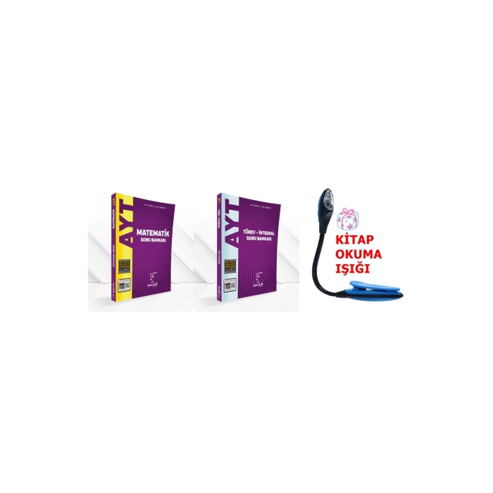 AYT Sayısal Matematik Soru Bankası + Türev Soru Bankası + Kitap Okuma Işığı Hediye