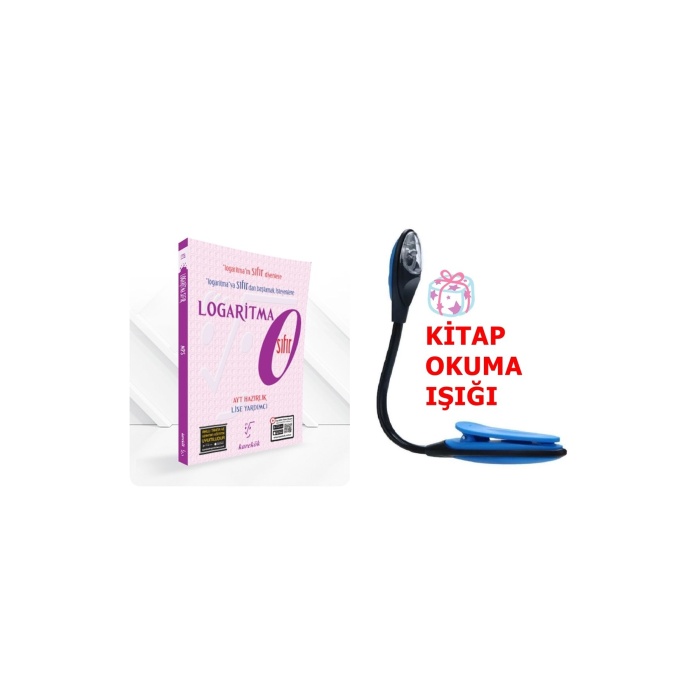 AYT Logaritma Sıfır Modüler Piramit Sistemiyle Konu Anlatımlı Soru + Kitap Okuma Işığı Hediye