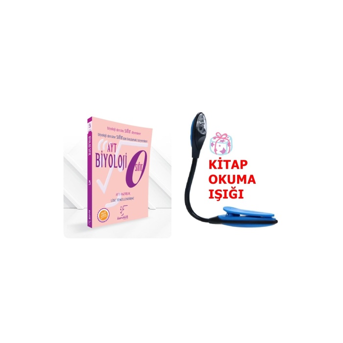 AYT Biyoloji Sıfır Serisi Modüler Piramit Sistemiyle Konu Anlatımlı Soru + Kitap Okuma Işığı hediye