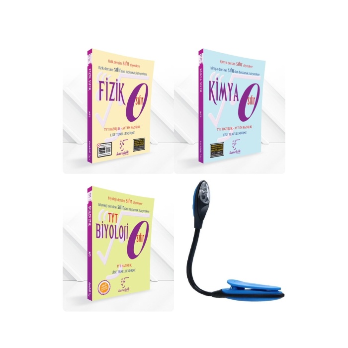 TYT Sıfır Seri Fizik-Kimya-Biyoloji Modüler Piramit Sistemiyle Konu Anlat.+ Soru + Kitap Okuma Işığı