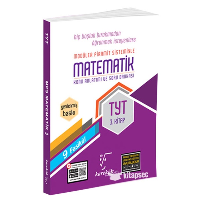 KAREKÖK TYT MATEMATİK 3.KİTAP MPS (MODÜLER PİRAMİT SİSTEMİ)