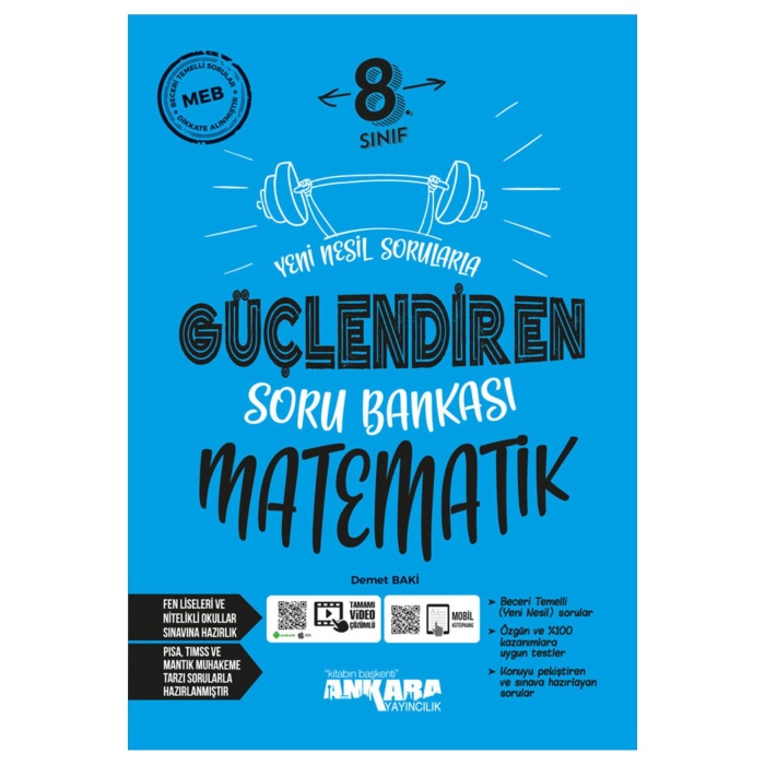 2024 Güncel 8.Sınıf Matematik Güçlendiren Soru Bankası Yeni Nesil