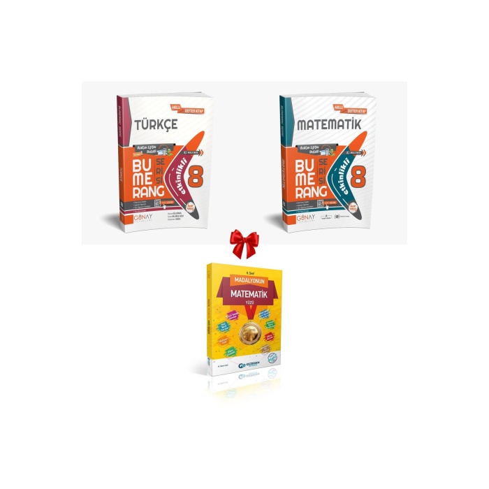 Güncel 8. Sınıf Türkçe ve Matematik Bumerang Konu Anlatımlı