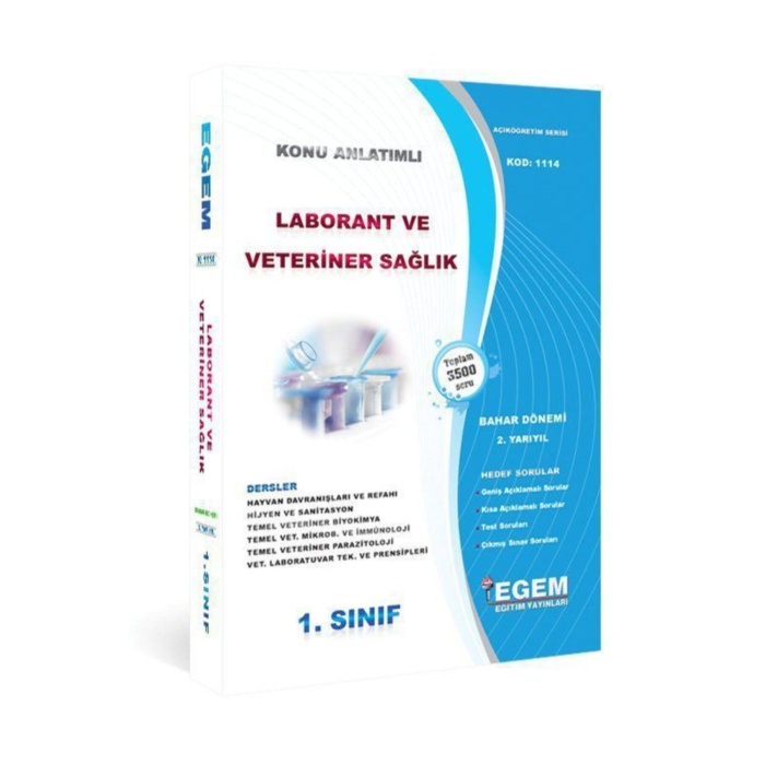 Aöf Laborant Ve Veteriner Sağlığı 1.sınıf Güz Dönemi Konu Anlatımlı Soru Bankası