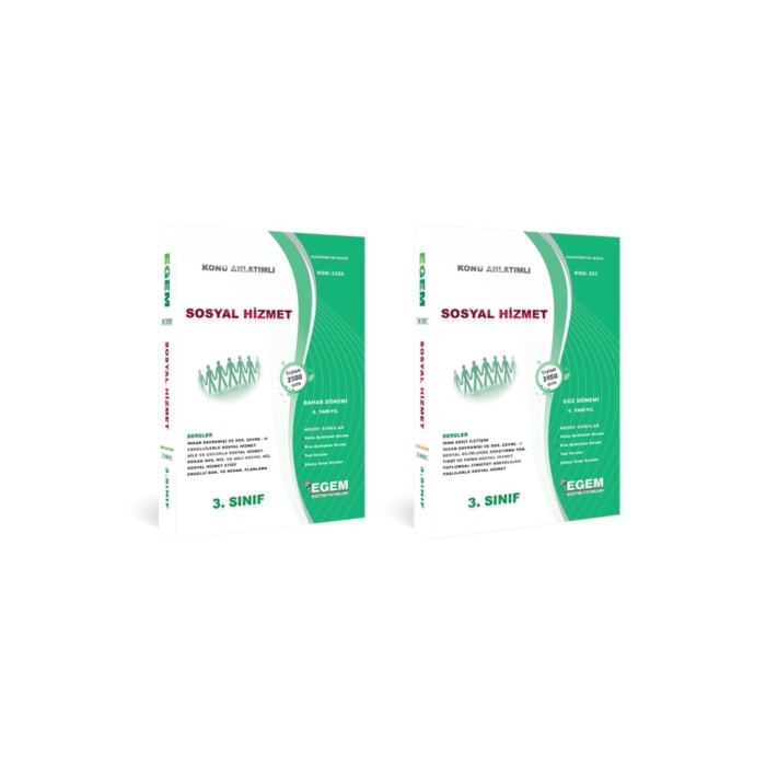 Sosyal Hizmetler 3.sınıf Güz Bahar Set