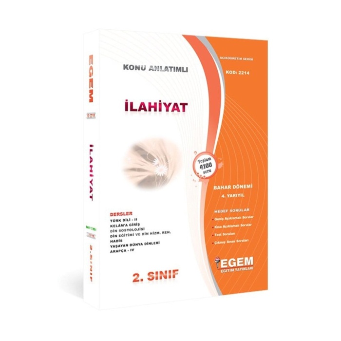And.Aöf İlahiyat 2.sınıf Güz Ve Bahar Dönemi Konu Soru Set