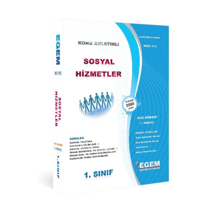 Aöf Sosyal Hizmetler 1.sınıf Güz Dönemi Konu Anlatımlı Soru Bankası