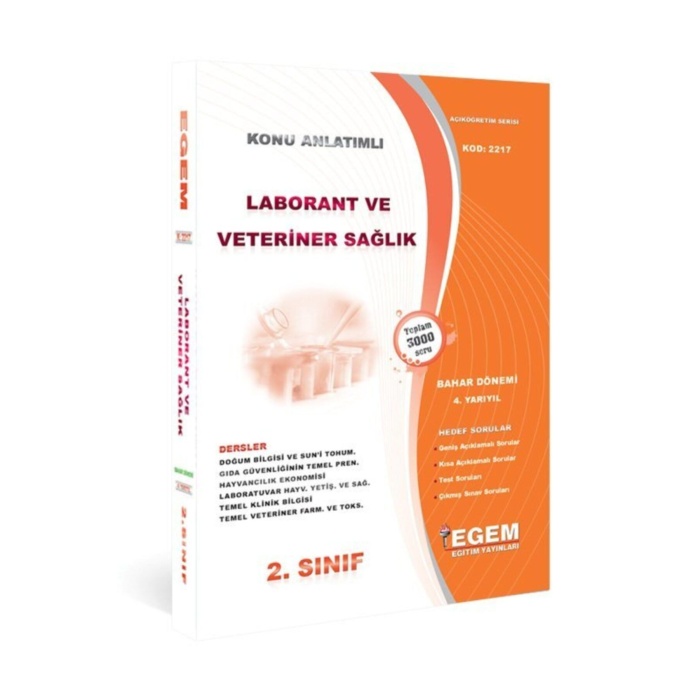 Aöf Laborant Ve Veteriner Sağlığı 2.sınıf 3.dönem Bahar Dönemi Konu Anlatımlı Soru Bankası