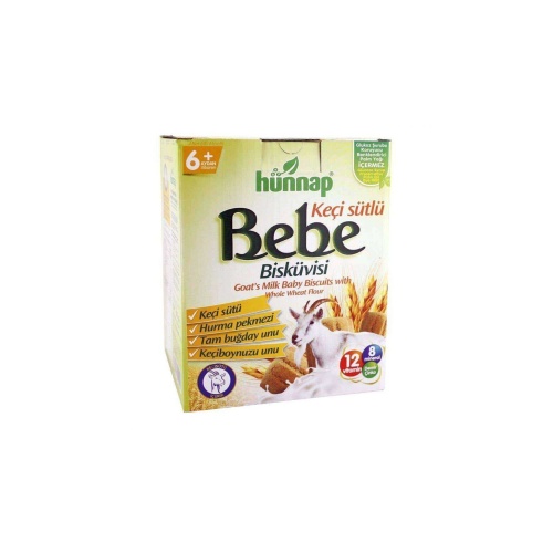 Hünnap Keçi Sütlü Ve Vitaminli Bebe Bisküvisi 400 gr