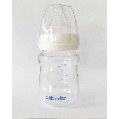 BEBEDOR Isıya Dayanıklı Cam Biberon 120 ML KOD: 50301