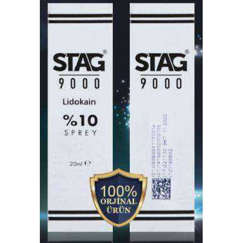 Stag 9000 Lidokain %10 Sprey 20 ML (Orijinal)