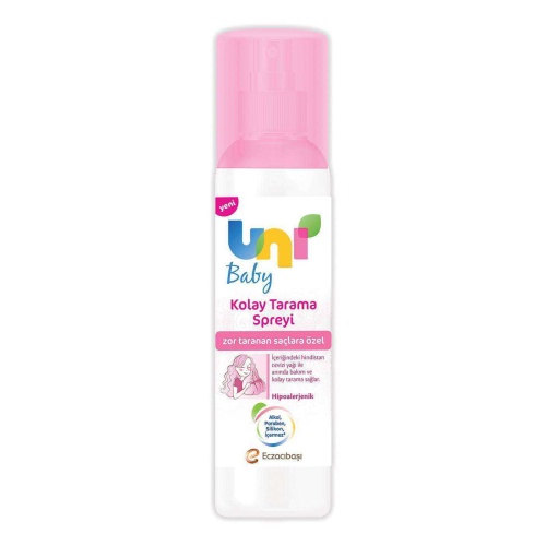Uni Baby Zor Taranan Saçlara Özel Kolay Saç Tarama Spreyi 200ml