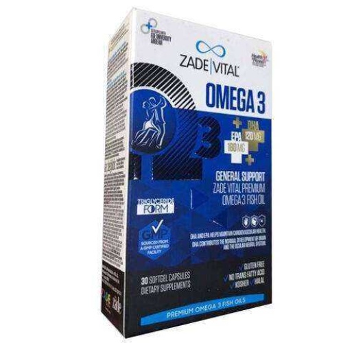 Zade Vital Omega 3 Balık Yağı Premium 30 Kapsül