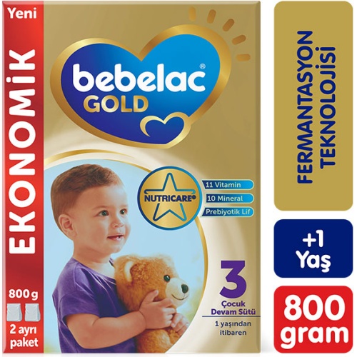 Bebelac Gold 3 Çocuk Devam Sütü 800 g 1 Yaş+