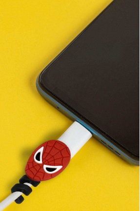 Spiderman İphone Xiaomi Samsung Huawei Uyumlu Kablo Koruyucu - TKK0006