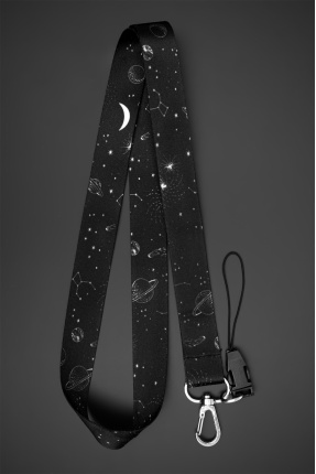Galaksi Takım Yıldızı Boyun İpi Boyun Askı İpi Telefon Askı İpi Kartlık - ASS0161