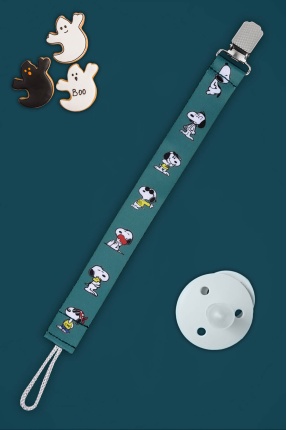 Snoopy Bebek Emzik Askısı Emzik Zinciri Emzik Tutacağı Emzirme Aksesuarı - EMZ0002
