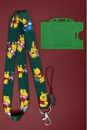 Winnie The Pooh Boyun İpi Boyun Askı İpi Boyun Askısı ve Kartlık - ASS0301