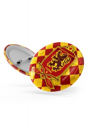 Harry Potter Gryffindor 4 Lü İğneli Buton Rozet Broş Çanta Rozeti - BTT0001