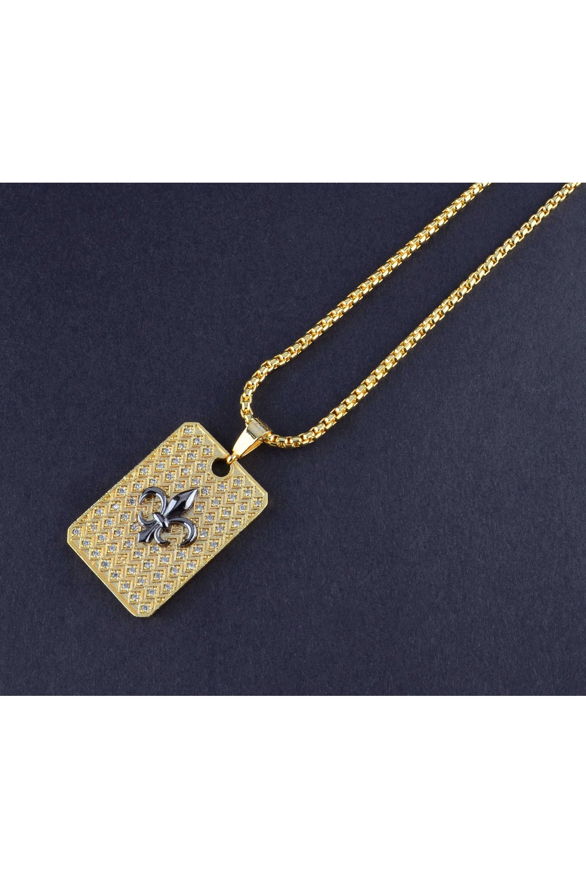 ZCN Fleur De Lis Gold Necklace - ZCN0002