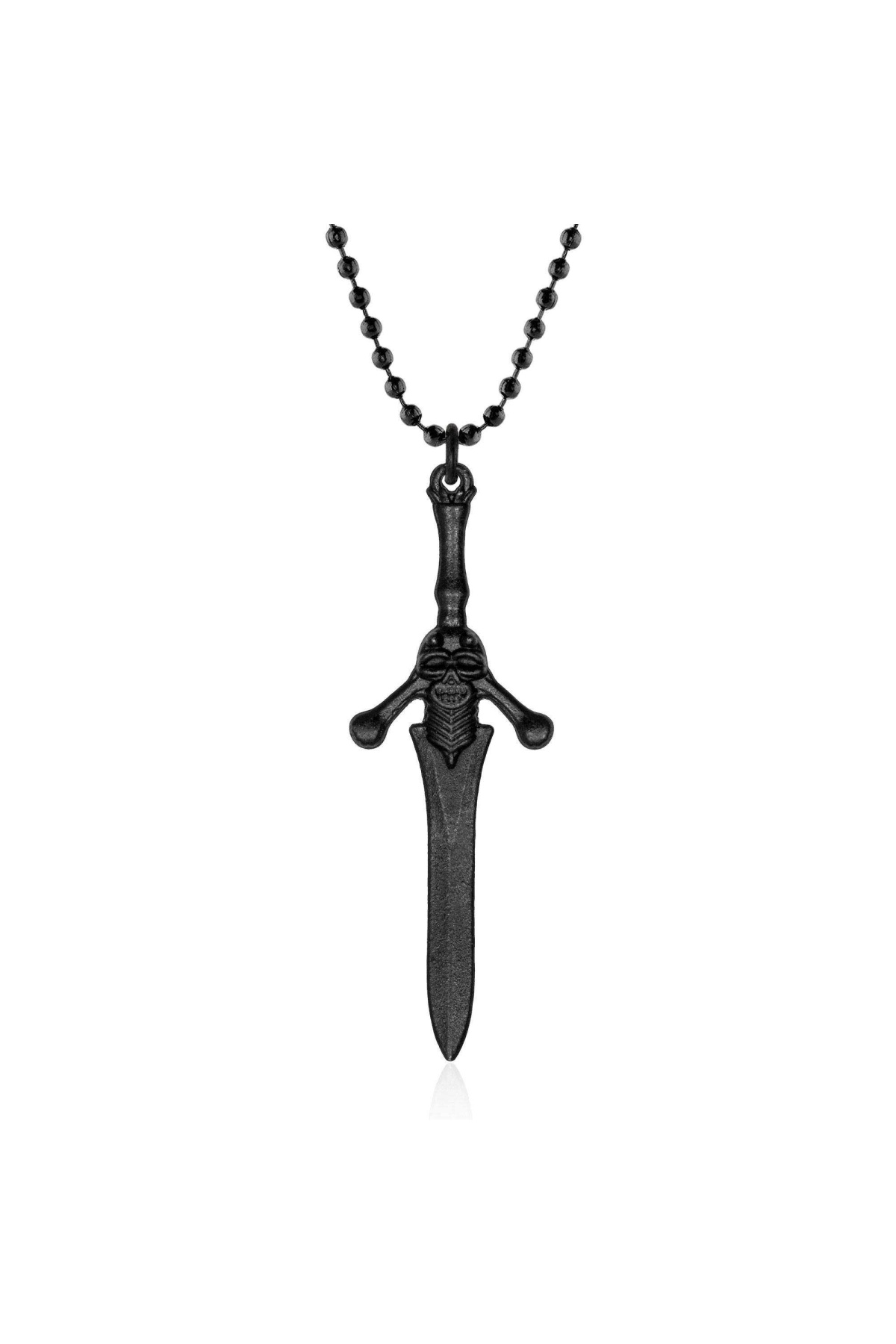 Mat Siyah Devil May Cry Kılıç Kolyesi - CAZ0295