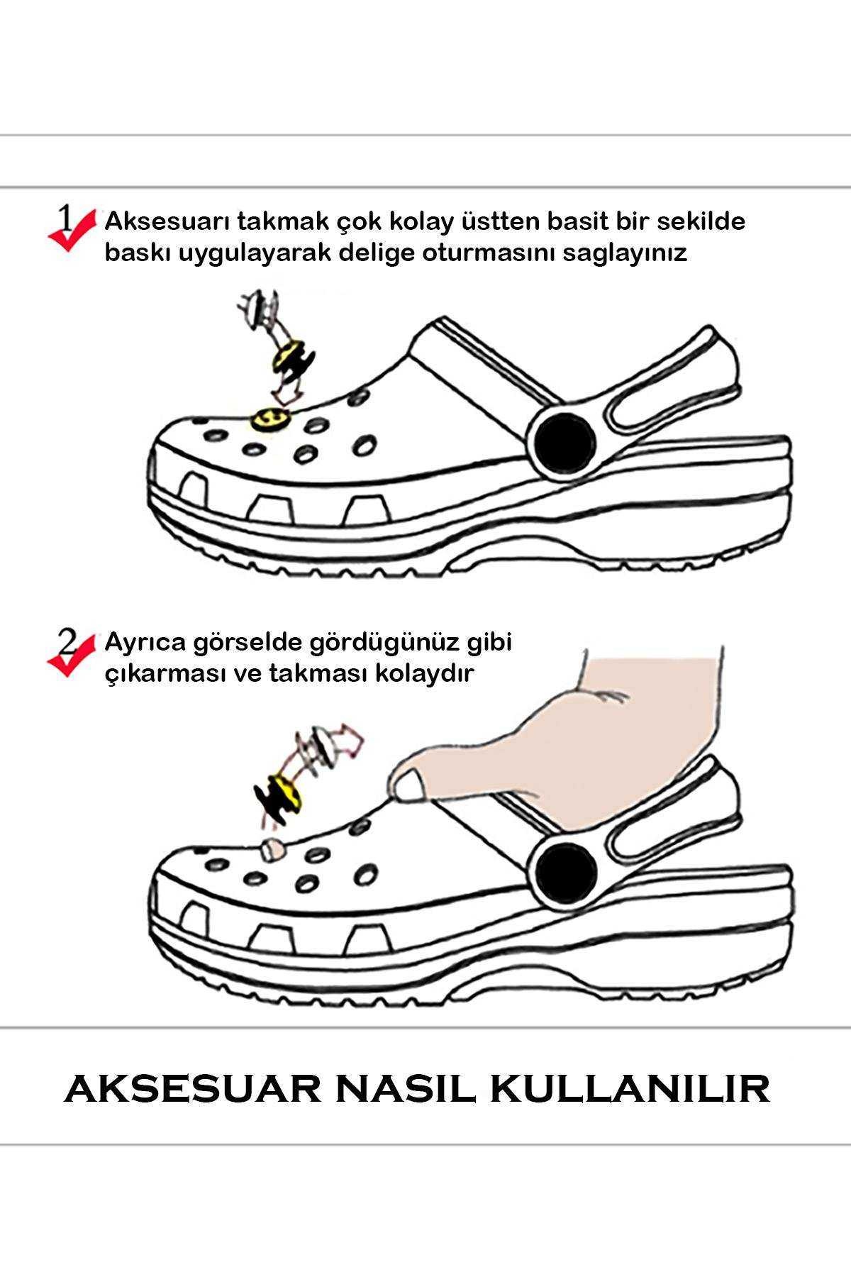 Kaptan Amerika Crocs Süsü Bileklik Terlik Süsü Charm Terlik Aksesuarı - CRS0089