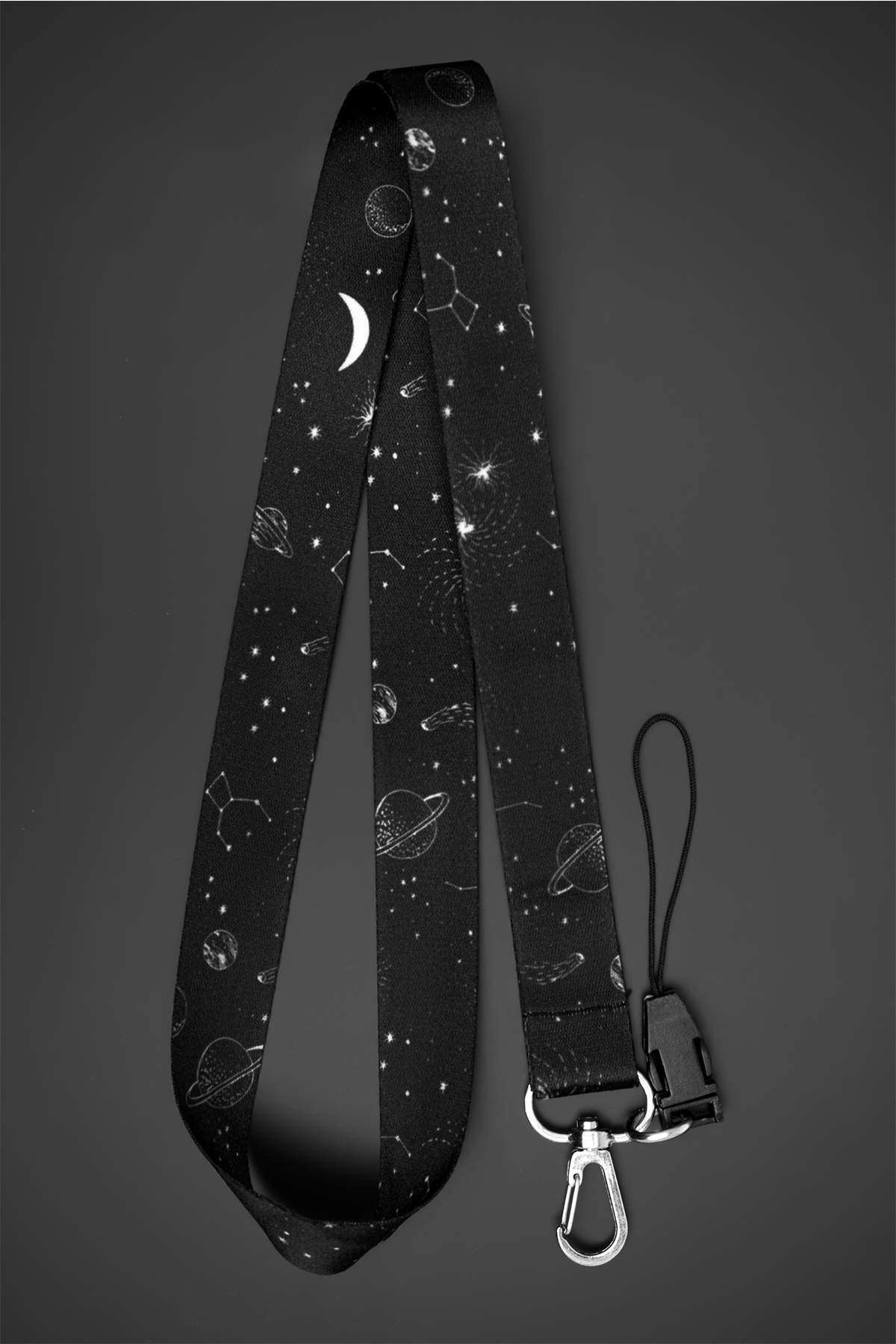 Galaksi Takım Yıldızı Boyun İpi Boyun Askı İpi Telefon Askı İpi - ASK0161
