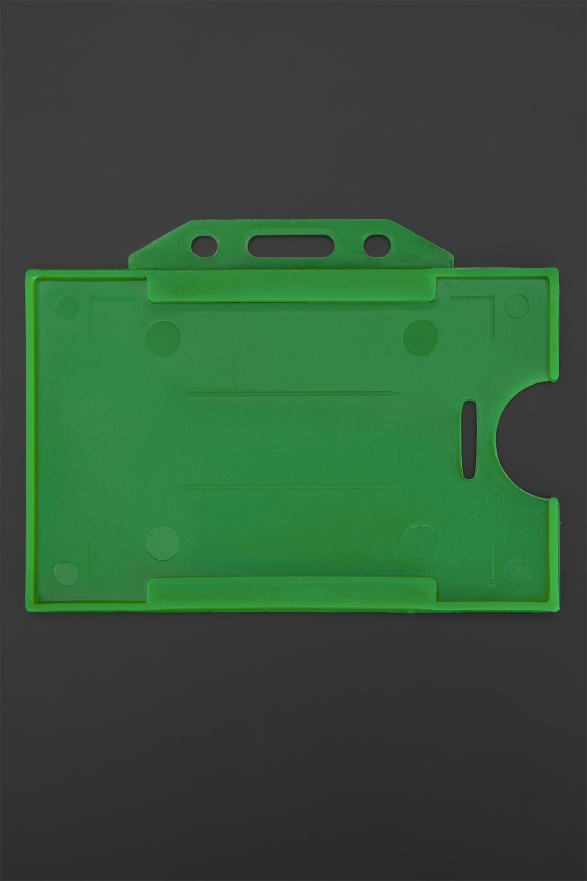 Yeşil Yatay Kart Kabı Kart Kılıfı Yaka Kartı Kart Koruyucu - KRT0010