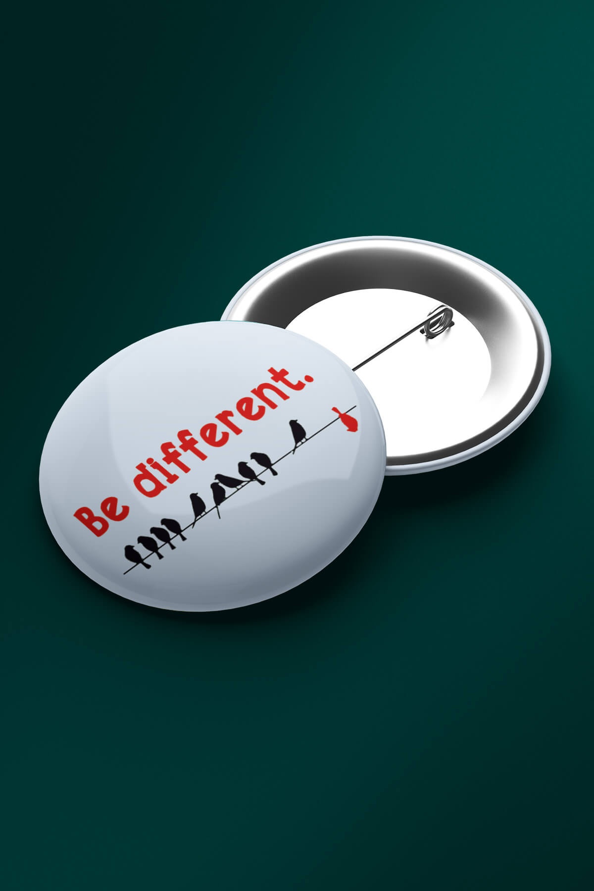 Farklı Ol Be Different İğneli Buton Rozet Boyun Askısı Rozeti Broş Çanta Rozeti - BTR0031