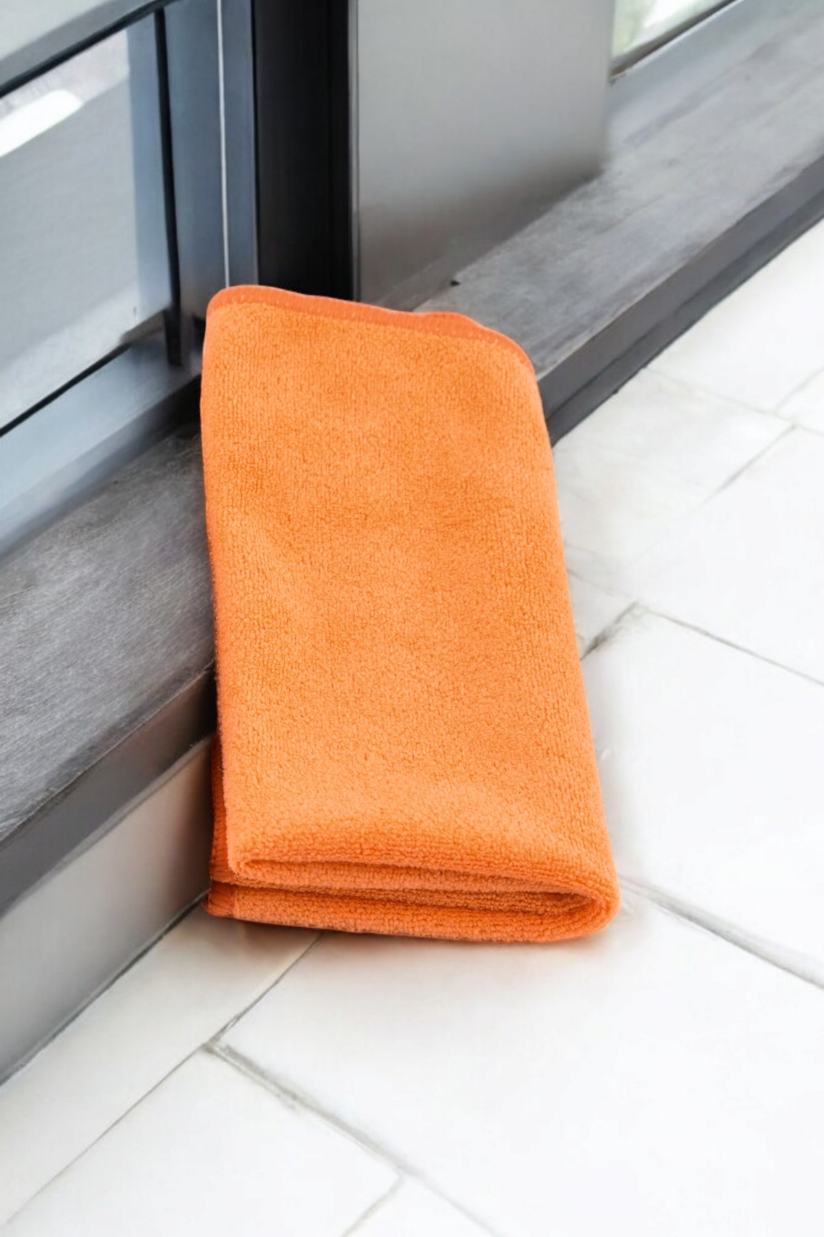 Mikrofiber 40x40cm Turuncu Simli Halı Koltuk Mutfak Banyo Zor Kir Telli Temizlik Bezi - TFT0001