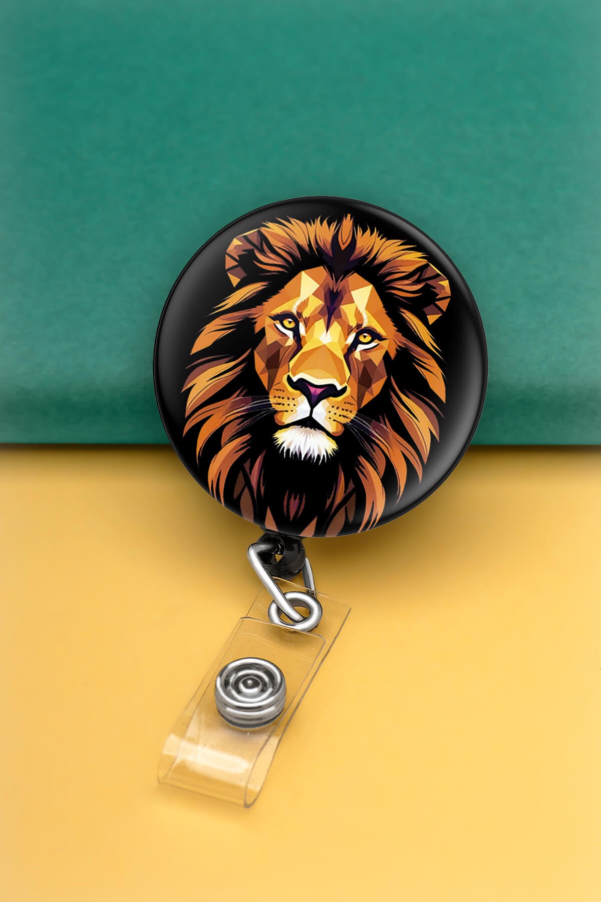 Aslan Buton Yoyo Yaka Kartığı Kart Tutucu Yoyo Kartlık - MBY0063