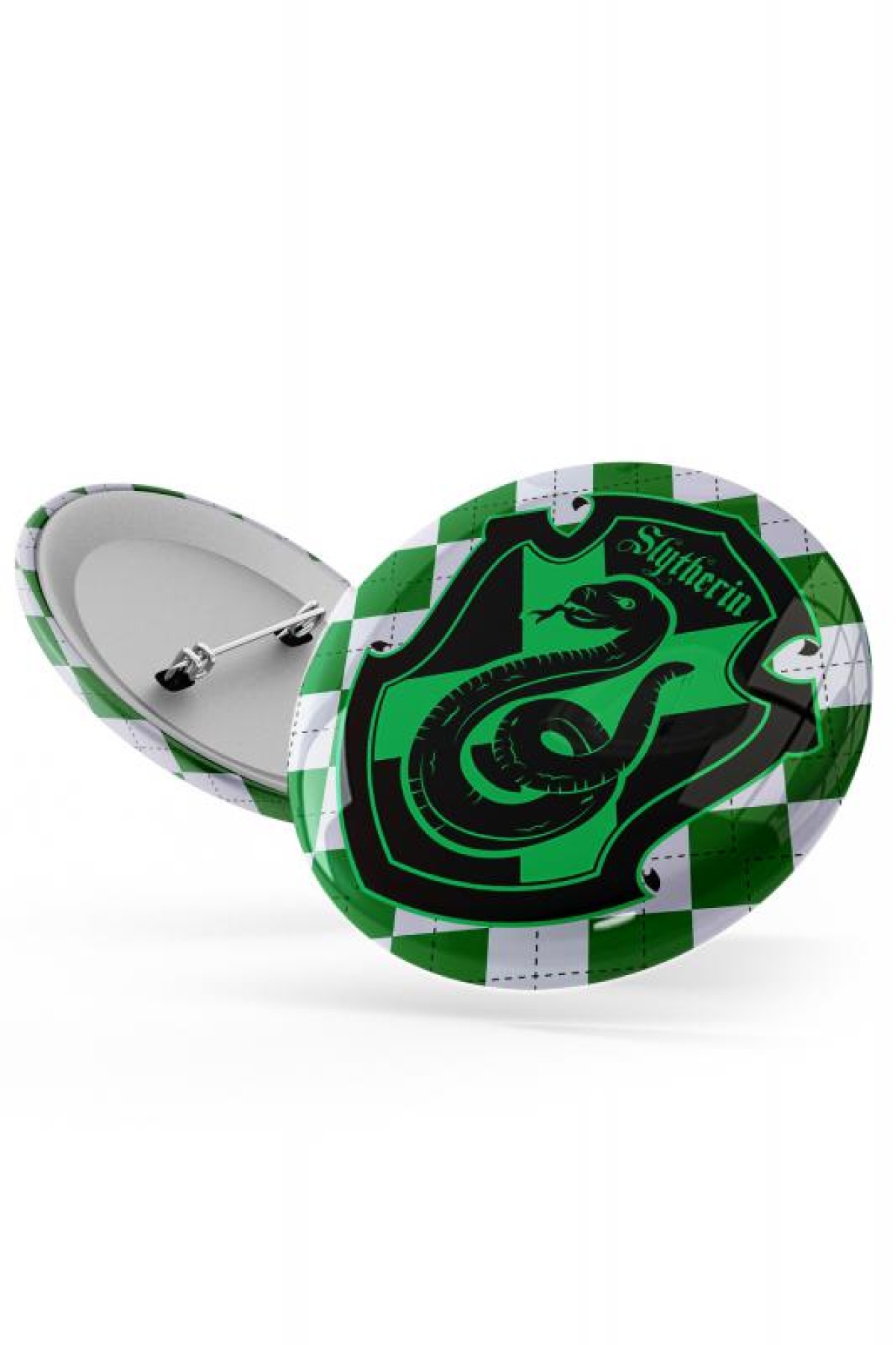 Harry Potter Slytherin 4 Lü İğneli Buton Rozet Broş Çanta Rozeti - BTT0002