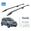 Fiat Panda 169 Aluminyum Tavan Çıtası Taşıyıcı Bar Paw Plus 2002-2012 Siyah