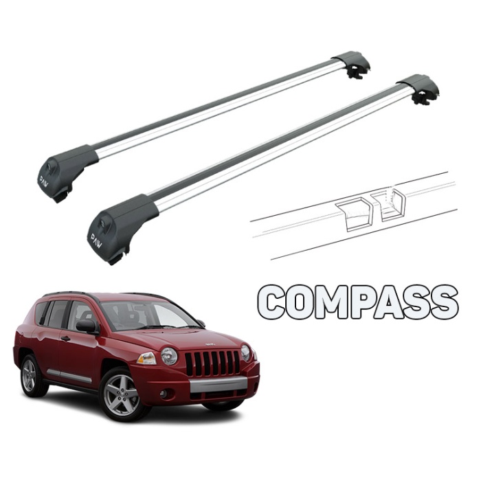 jeep Compass Ara Atkısı Pro 1 2007-2010 Gri Set