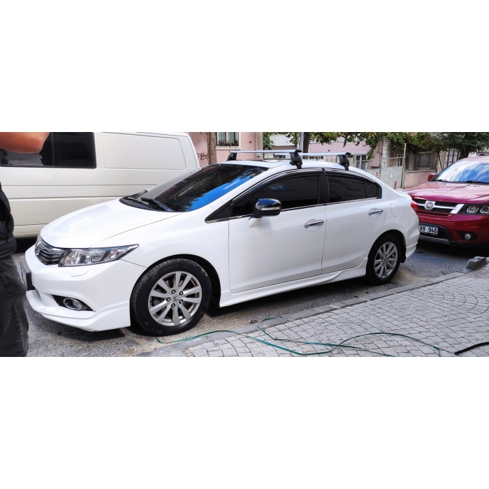 Honda Civic Sedan Ara Atkısı Tavan Taşıyıcı 2014-2017 Siyah Set Pro 4