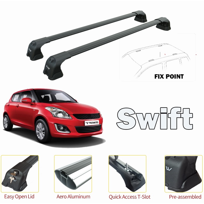 Suzuki Swift Ara Atkısı Siyah Set 2010-2017 Pro 3