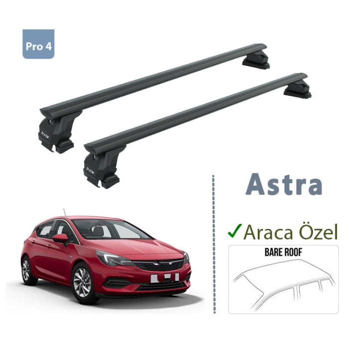Opel Astra K Ara Atkısı Siyah Set 2015-2021