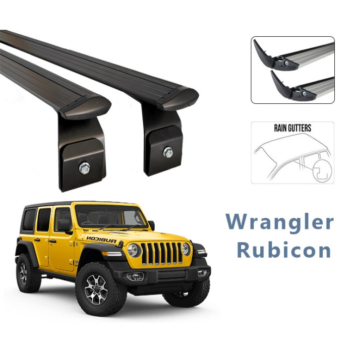 Jeep Wrangler Rubicon Ara Atkısı Tavan Sistemleri 2 li Gri Set City Serisi