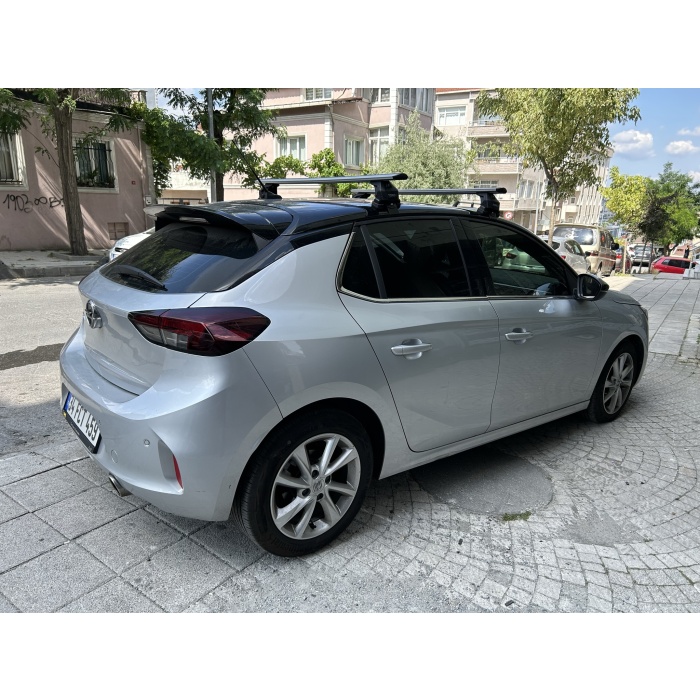 Opel Corsa F Ara Atkisi Tavan Sistemleri 2019 Sonrası Siyah Renk