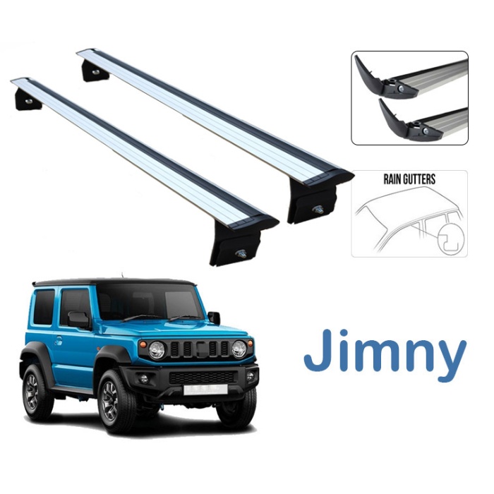 Suzuki Jimny Ara Atkısı Tavan Sistemleri 2 li Gri Set City Serisi