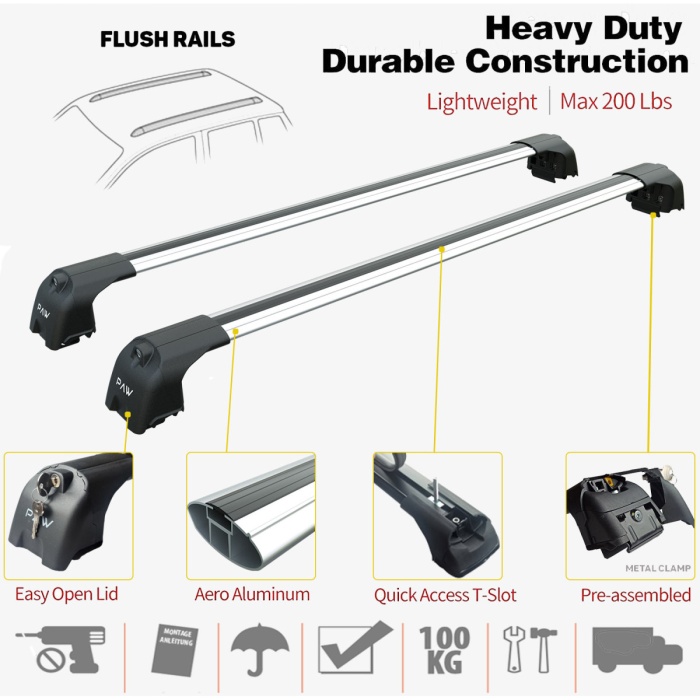 PAW Pro 2 HYUNDAI Santa Fe (Dm) 2013-2018 Silver Ara Atkısı