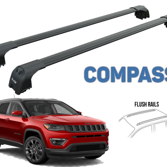 Jeep Compass Suv  2017- Gri Set Ara Atkısı Pro 2 Çadır Taşıyıcı