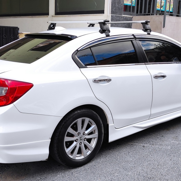 Honda Civic Sedan Ara Atkısı Tavan Taşıyıcı 2022- Gri Set Pro 4