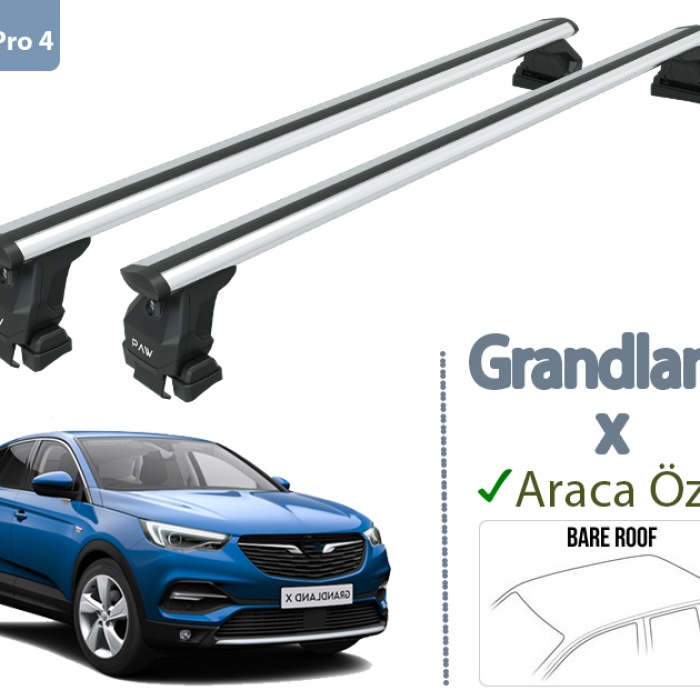 Opel GrandLand X Ara Atkisi Tavan Sistemleri 2017Sonrası Gri Seri