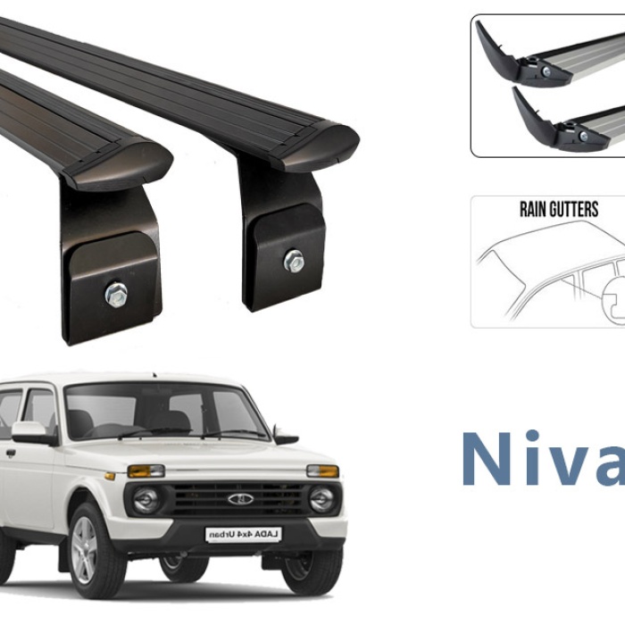 Lada Niva Oluklu Ara Atkısı Tavan Sistemleri Gri Set City Serisi