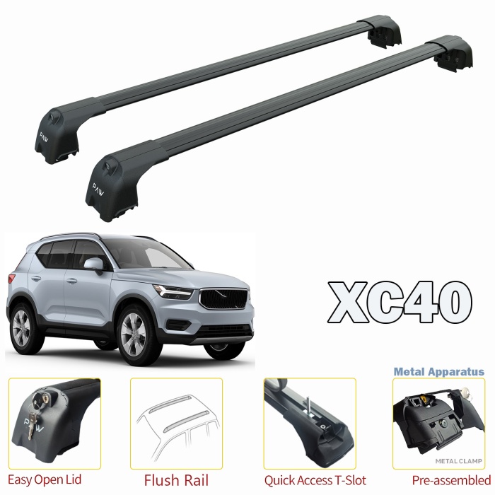 Volvo Xc40 Suv Ara Atkısı Çadır Taşıyıcı Pro 2 Siyah