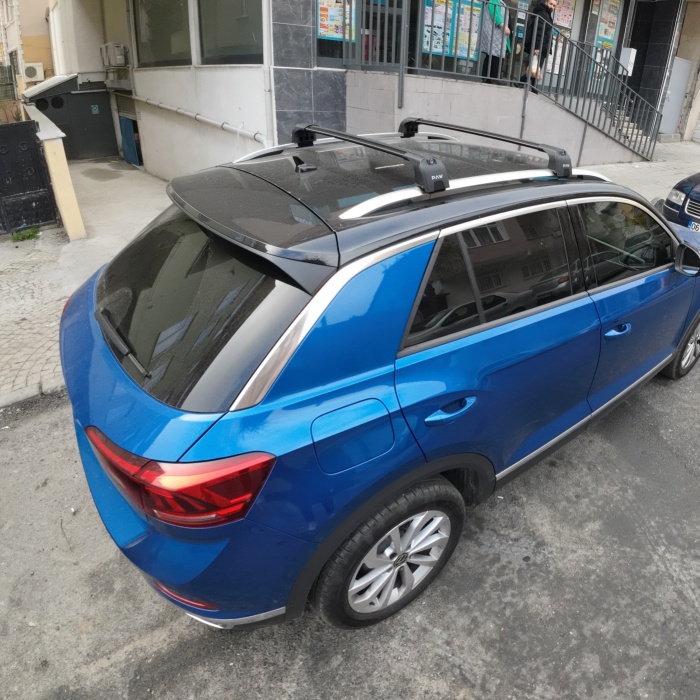 Volkswagen T-Roc Portbagaj Taşıyıcı Ara Atkısı Siyah Set 2017- Paw Pro 2