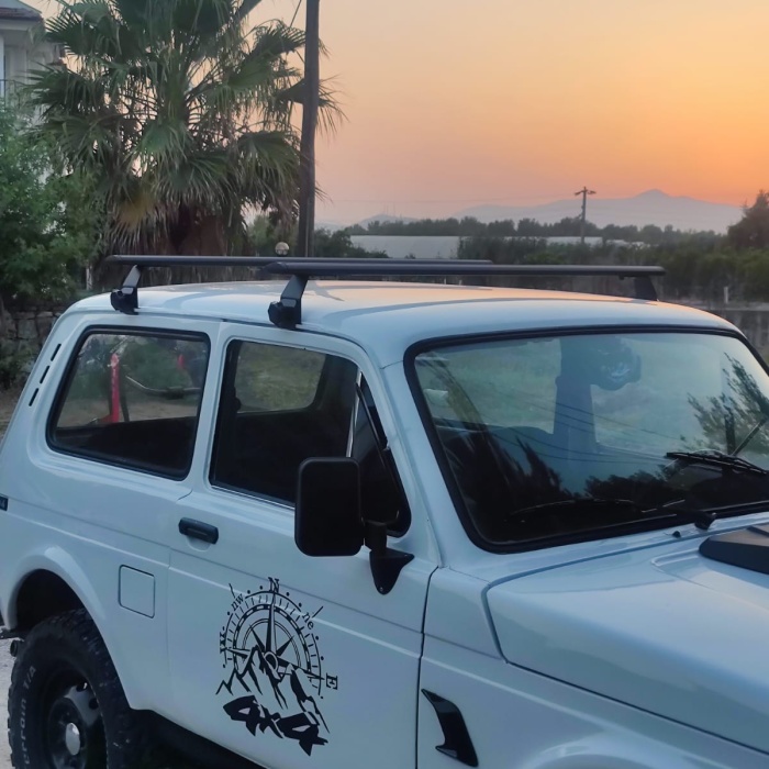 Lada Niva Oluklu Ara Atkısı Tavan Sistemleri Gri Set City Serisi