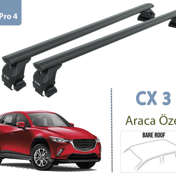 Mazda Cx-3 Dk Portbagaj Taşıyıcı Ara Atkısı 2013- Sonrası Siyah Set