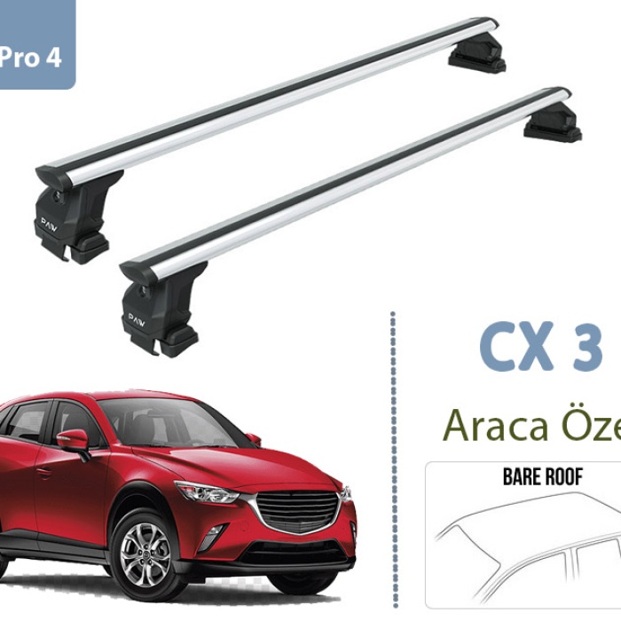 Mazda Cx-3 Dk Portbagaj Taşıyıcı Ara Atkısı 2013- Sonrası Gri Set